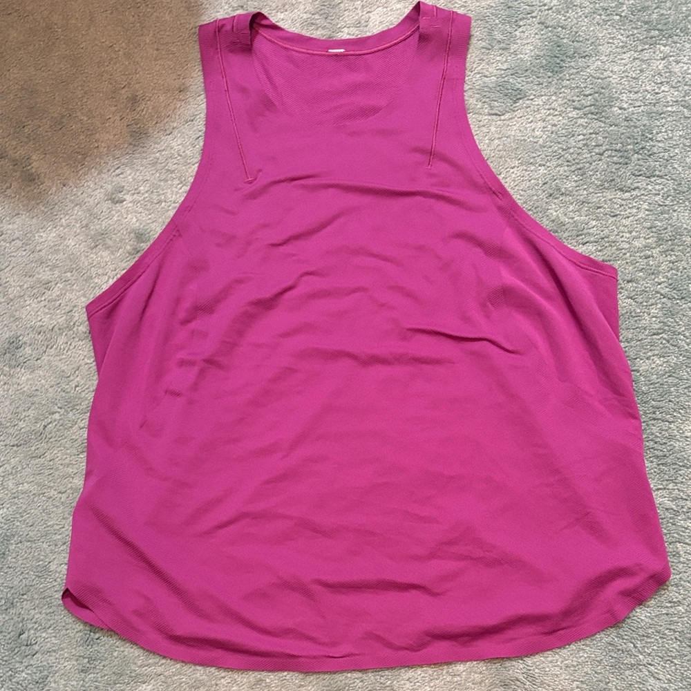 Women's Magenta Sleeveless Tank Top - Brand Unspecified